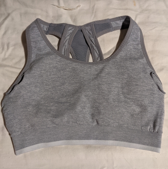 Gray & white C9 sports bra - Picture 5 of 6